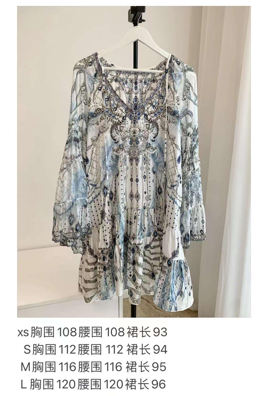 100%Silk A-line Mini Dresses vacation dress - EnerChic -