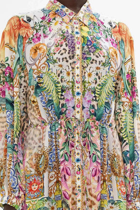 100%Silk leopard print Maxi Dresses vacation dress | - EnerChic -