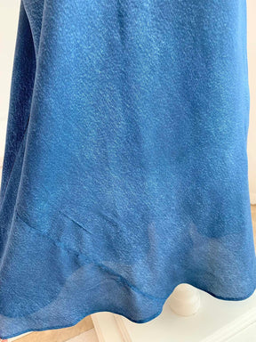 Blue Silk Maxi vacation dress | EnerChic ™ - EnerChic