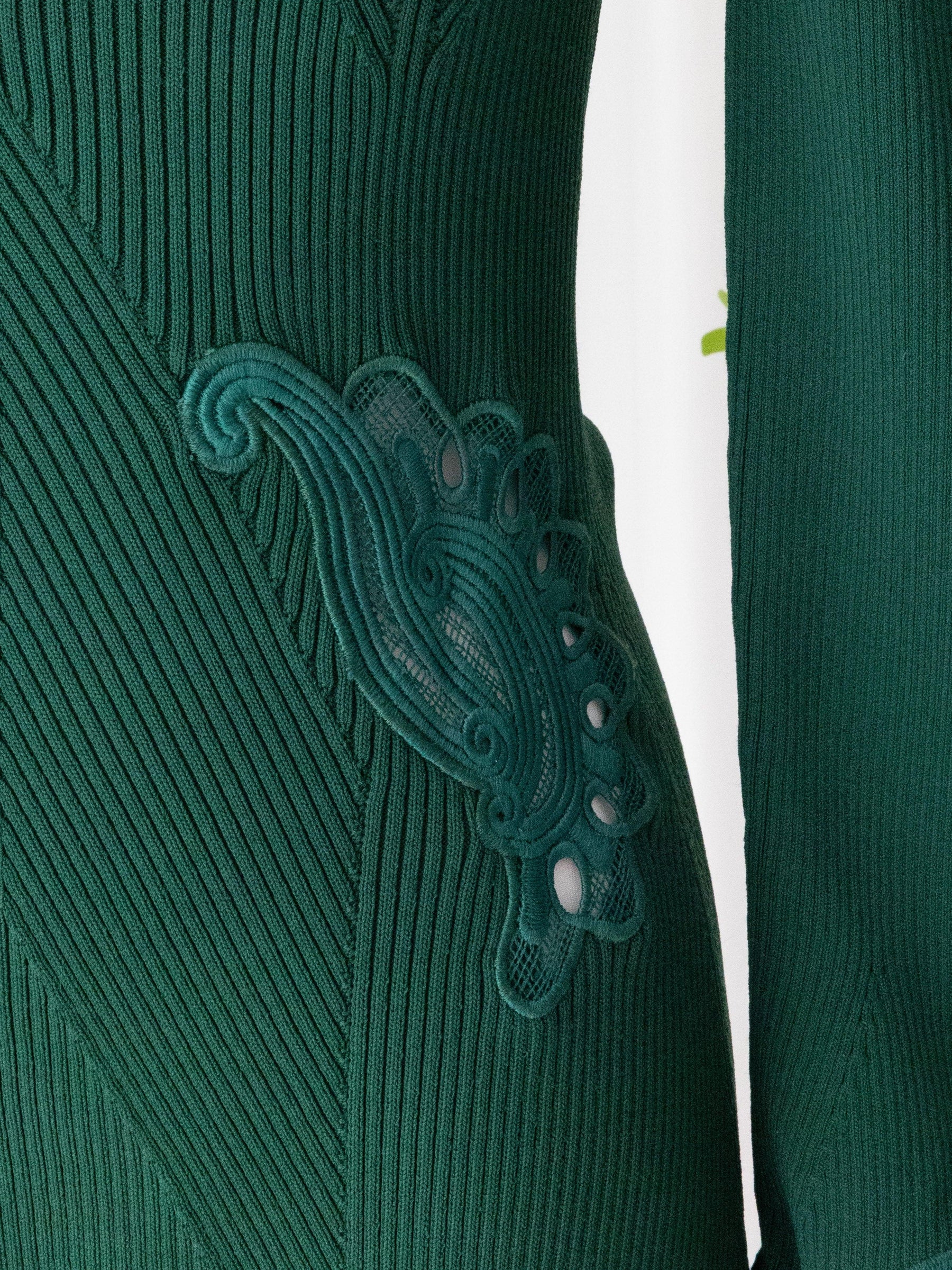 Elegant Feathered Knit Midi Dress vacation dress | EnerChic ™ - EnerChic