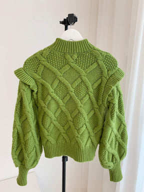 Emerald Elegance Handmade Mohair Sweater | EnerChic ™ - EnerChic