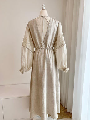 Linen holiday vacation dress | EnerChic ™ - EnerChic